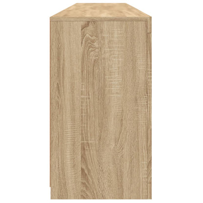 Aparador com luzes LED 181,5x37x67 cm carvalho sonoma