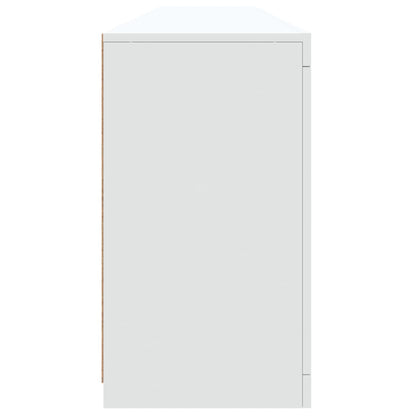 Aparador com luzes LED 202x37x67 cm branco