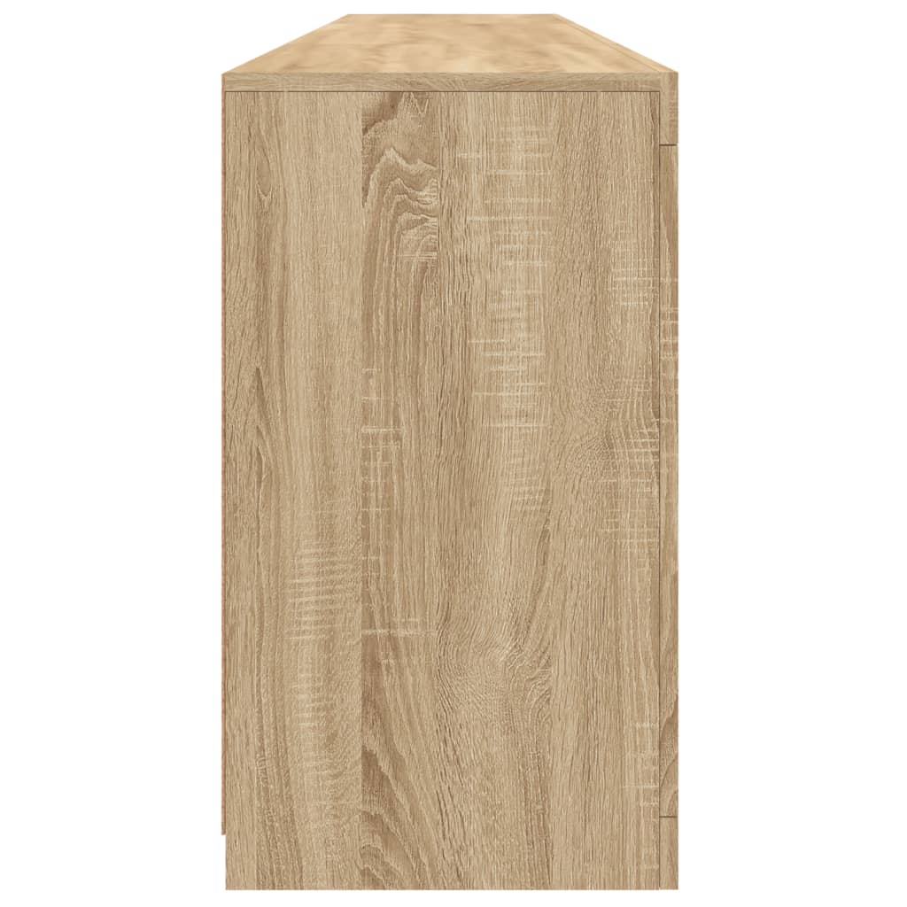 Aparador com luzes LED 202x37x67 cm carvalho sonoma