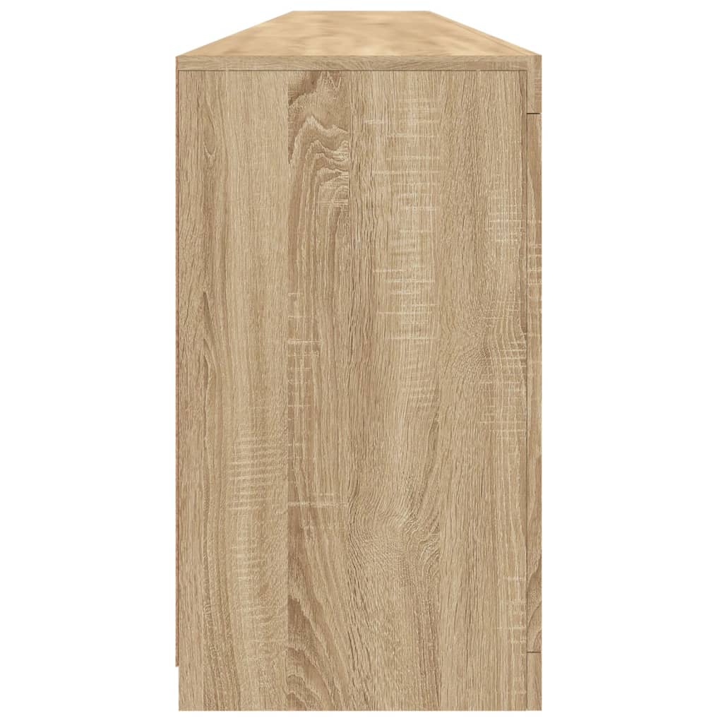 Aparador com luzes LED 283x37x67 cm carvalho sonoma