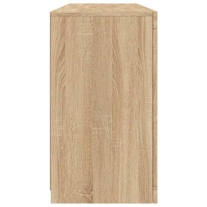 Aparador com luzes LED 142,5x37x67 cm carvalho sonoma