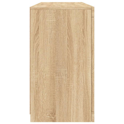 Aparador com luzes LED 142,5x37x67 cm carvalho sonoma