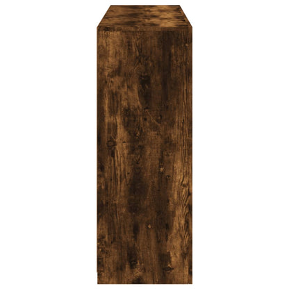 Aparadores c/ LEDs 3 pcs derivados de madeira carvalho fumado