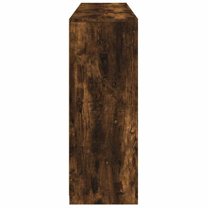 Aparadores c/ LEDs 3 pcs derivados de madeira carvalho fumado