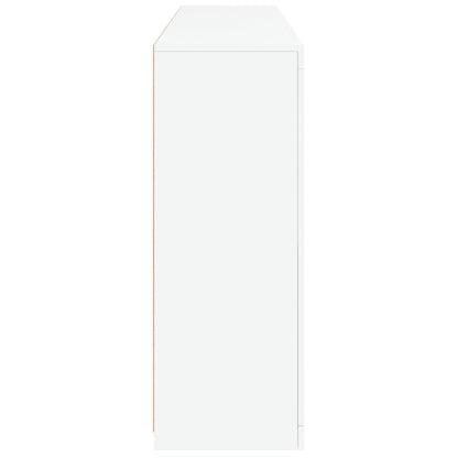 Aparador com luzes LED 162x37x100 cm branco