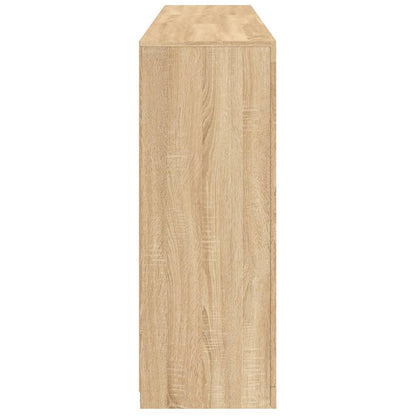 Aparador com luzes LED 162x37x100 cm carvalho sonoma