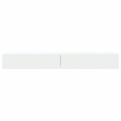 Móveis de TV com luzes LED branco, 2 pcs