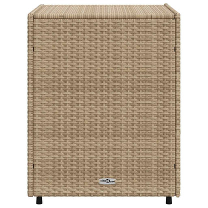 Armário de arrumação para jardim 55x59x69 cm vime PE bege