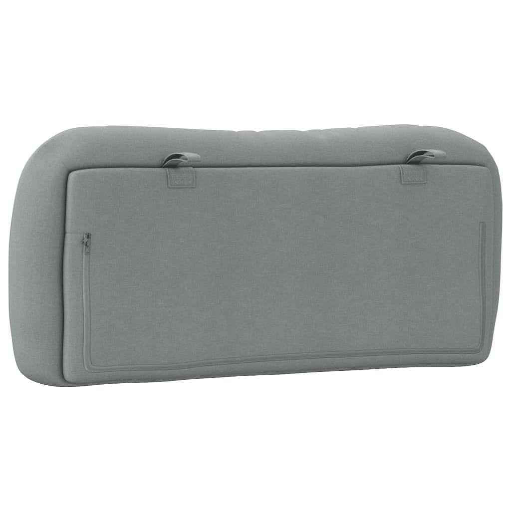 Almofadão de cabeceira Hvar 80 cm tecido cinzento-claro