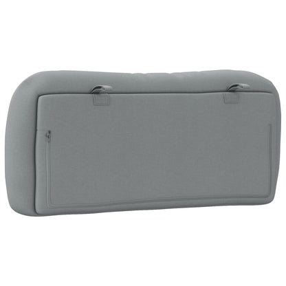 Almofadão de cabeceira Hvar 80 cm tecido cinzento-claro