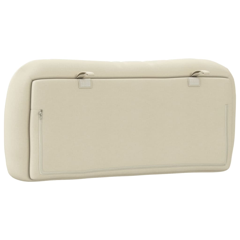 Almofadão de cabeceira Hvar 80 cm tecido creme