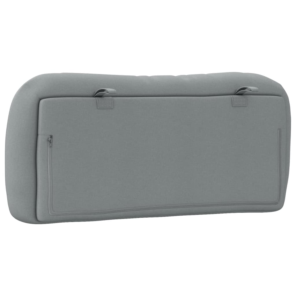 Almofadão de cabeceira Hvar 90 cm tecido cinzento-claro