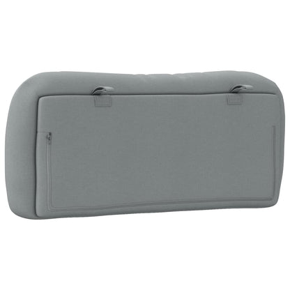 Almofadão de cabeceira Hvar 90 cm tecido cinzento-claro