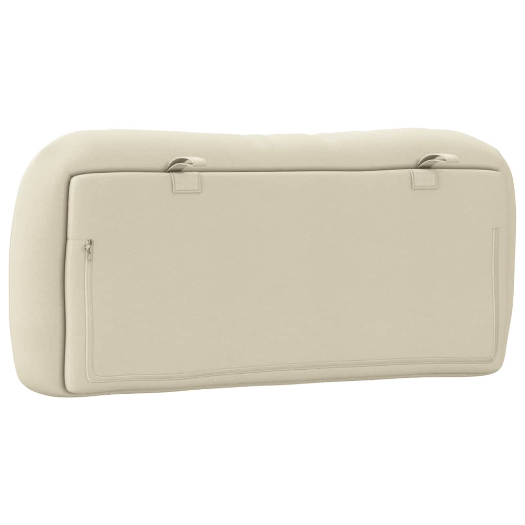 Almofadão de cabeceira Hvar 90 cm tecido creme