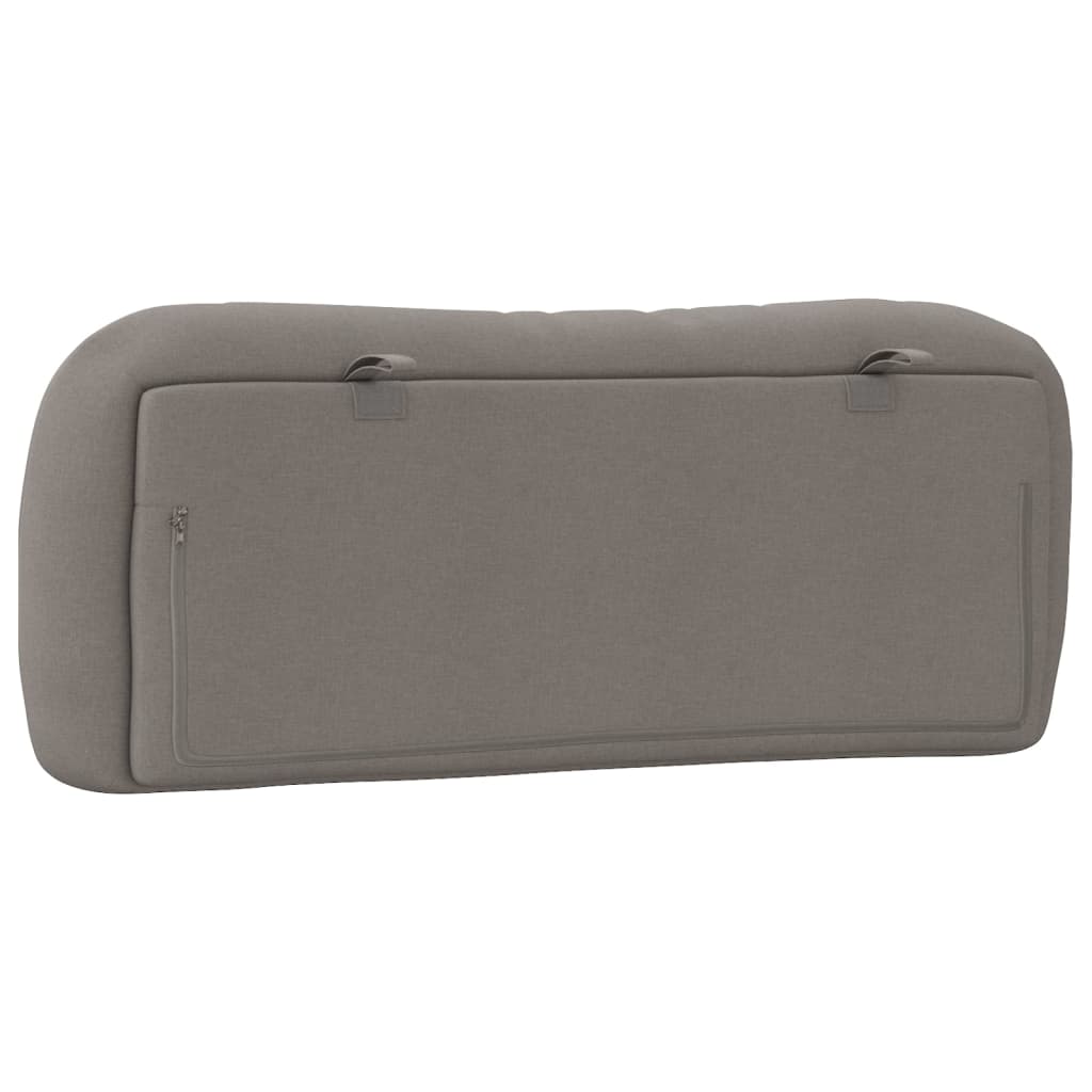 Almofadão de cabeceira Hvar 100 cm tecido cinzento-acastanhado