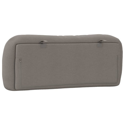 Almofadão de cabeceira Hvar 100 cm tecido cinzento-acastanhado