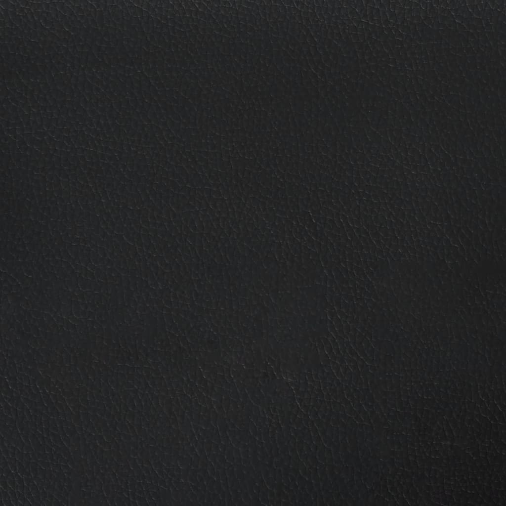 Almofadão de cabeceira Hvar 100 cm couro artificial preto