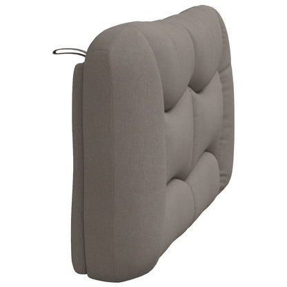 Almofadão de cabeceira Hvar 120 cm tecido cinzento-acastanhado