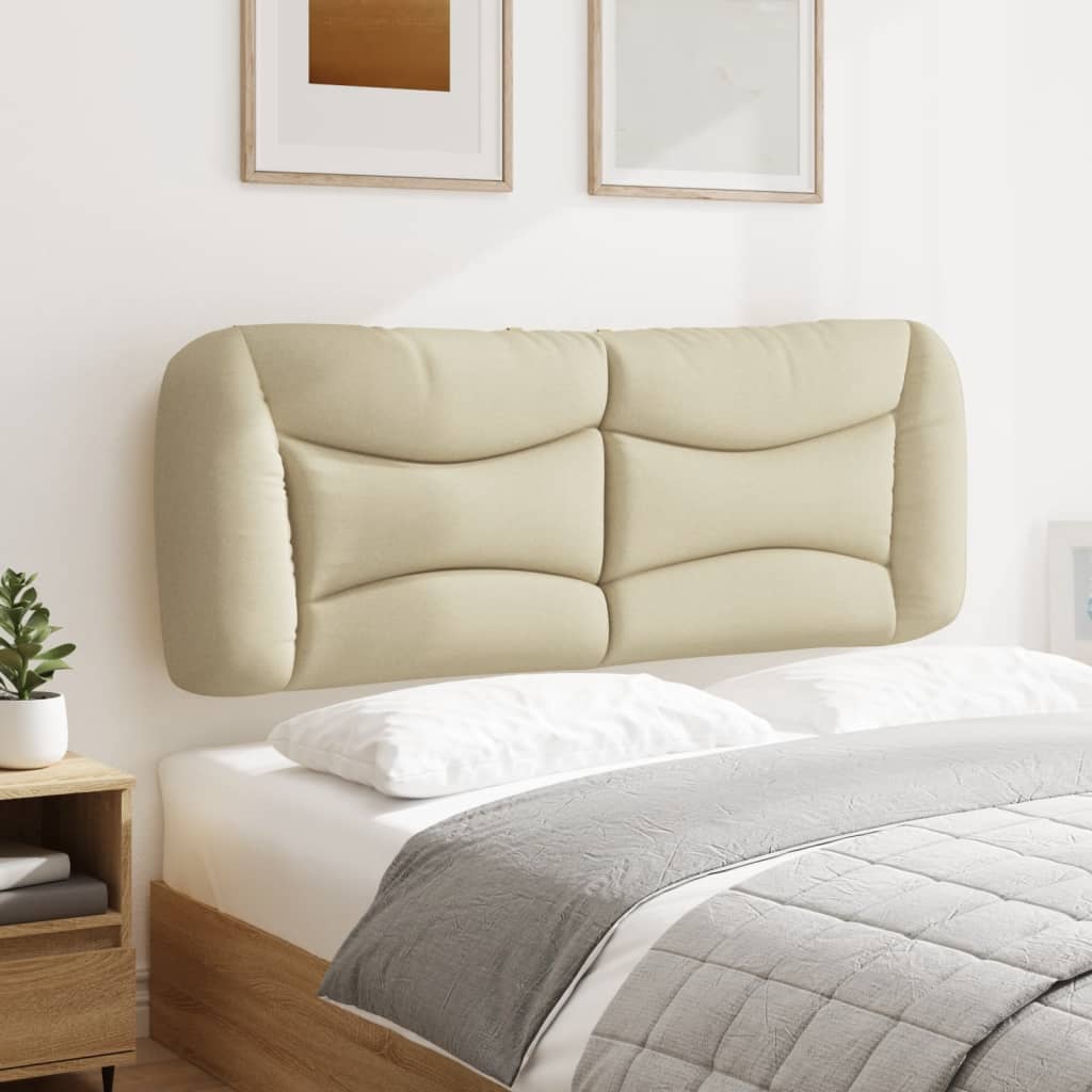 Almofadão de cabeceira Hvar 120 cm tecido creme
