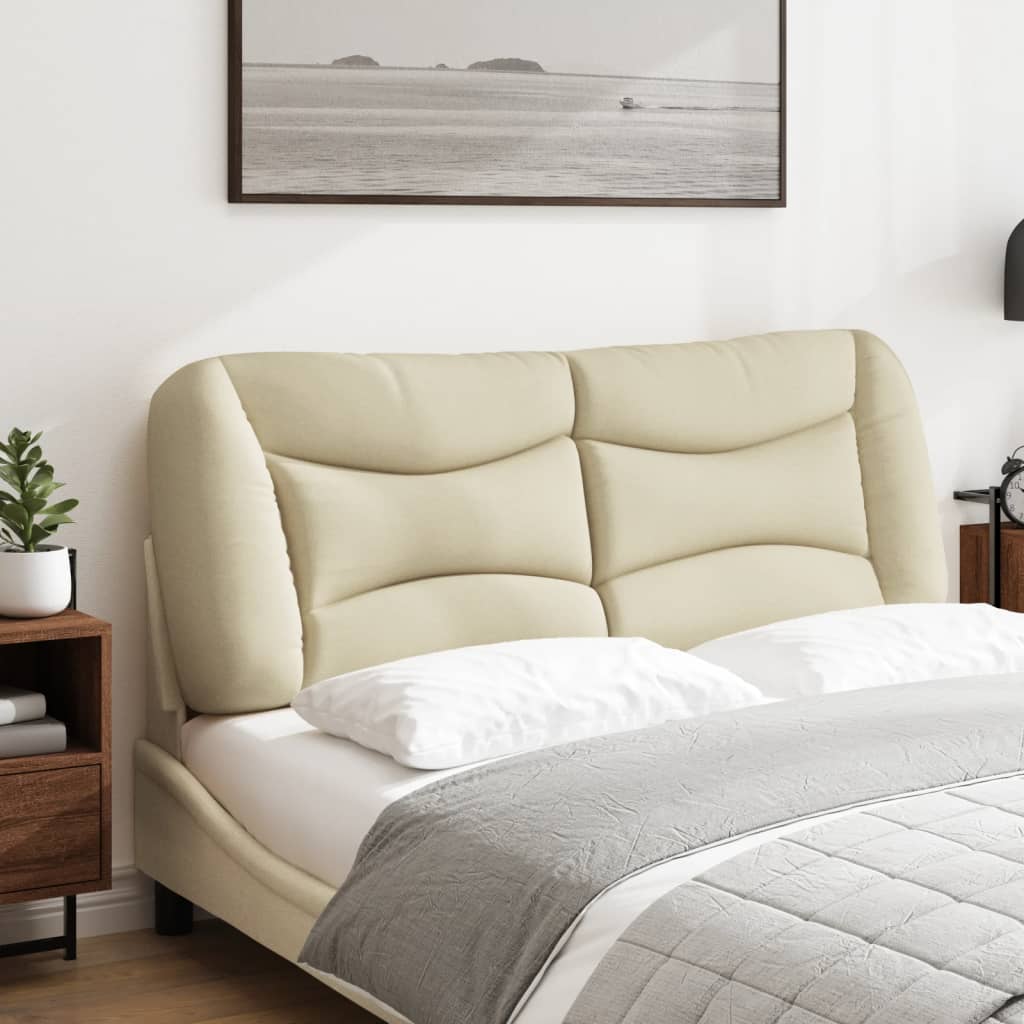 Almofadão de cabeceira Hvar 140 cm tecido creme