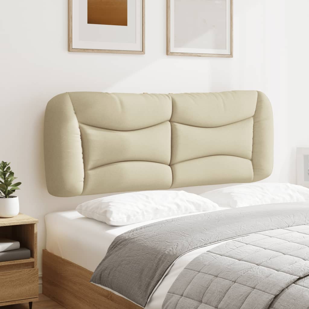 Almofadão de cabeceira Hvar 140 cm tecido creme