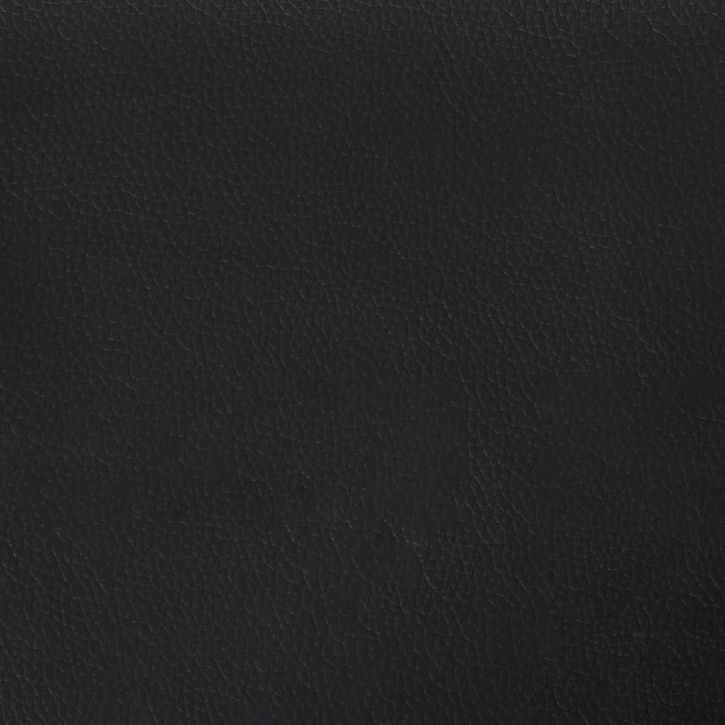 Almofadão de cabeceira Hvar 140 cm couro artificial preto