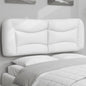 Almofadão de cabeceira Hvar 140 cm couro artificial branco