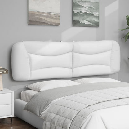 Almofadão de cabeceira Hvar 180 cm couro artificial branco