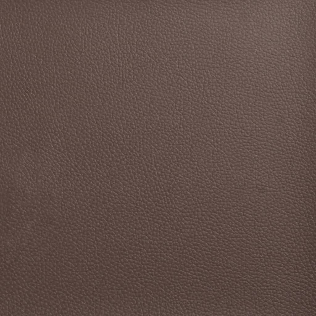 Almofadão de cabeceira Hvar 180 cm couro artificial castanho