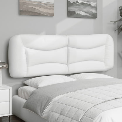 Almofadão de cabeceira Hvar 152 cm couro artificial branco
