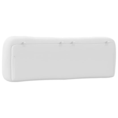 Almofadão de cabeceira Hvar 152 cm couro artificial branco