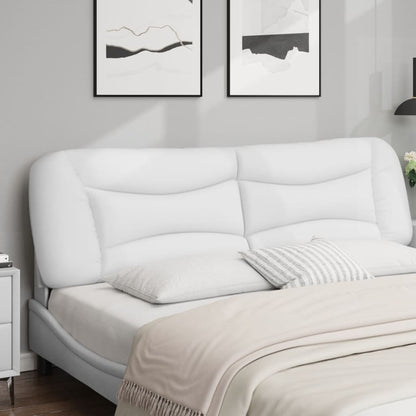 Almofadão de cabeceira Hvar 193 cm couro artificial branco