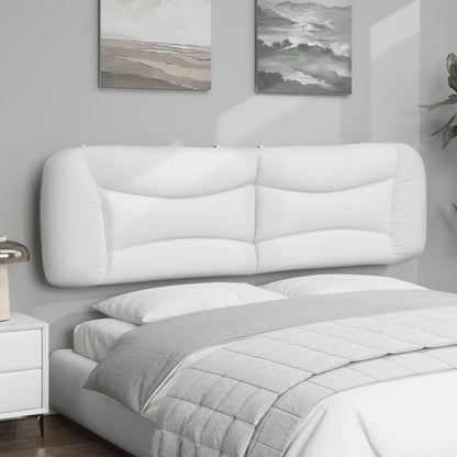 Almofadão de cabeceira Hvar 193 cm couro artificial branco