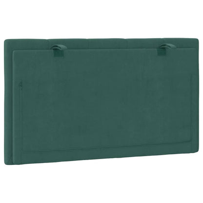 Almofadão de cabeceira Hanko 80 cm veludo verde-escuro