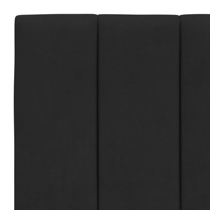 Almofadão de cabeceira Hanko 90 cm veludo preto