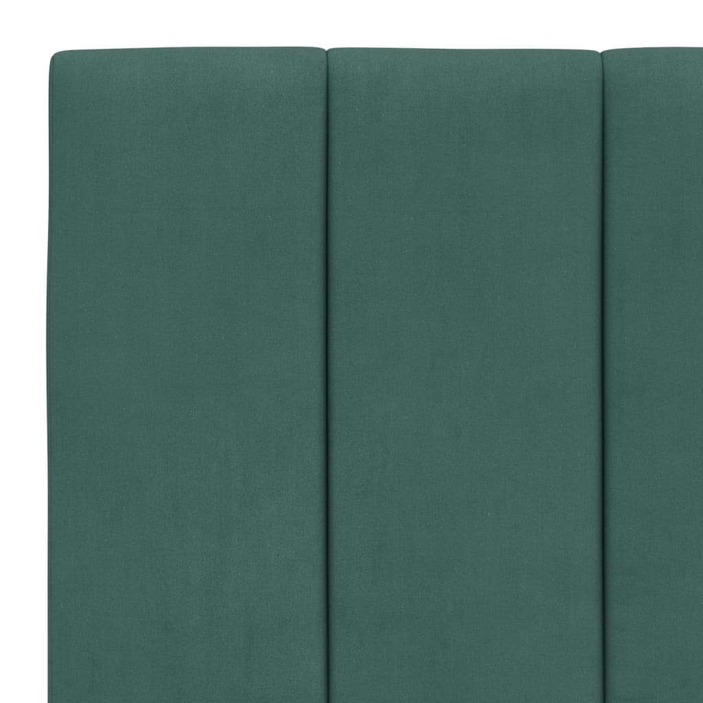 Almofadão de cabeceira Hanko 90 cm veludo verde-escuro