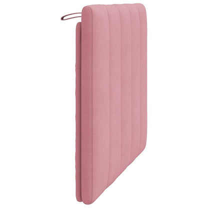 Almofadão de cabeceira Hanko 100 cm veludo rosa