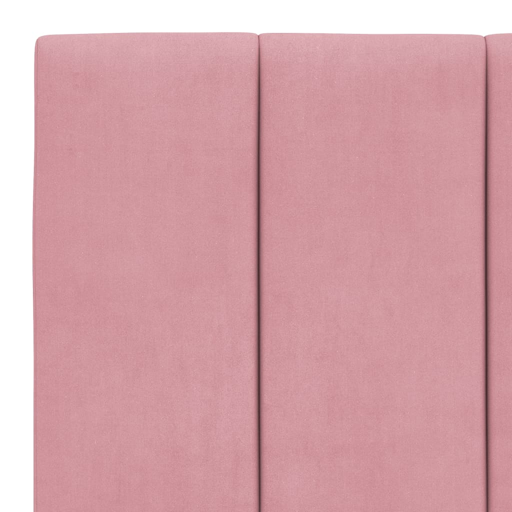 Almofadão de cabeceira Hanko 100 cm veludo rosa