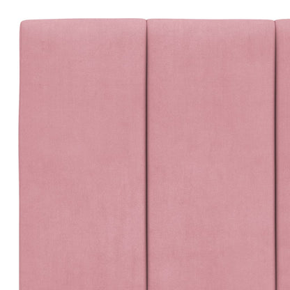 Almofadão de cabeceira Hanko 100 cm veludo rosa