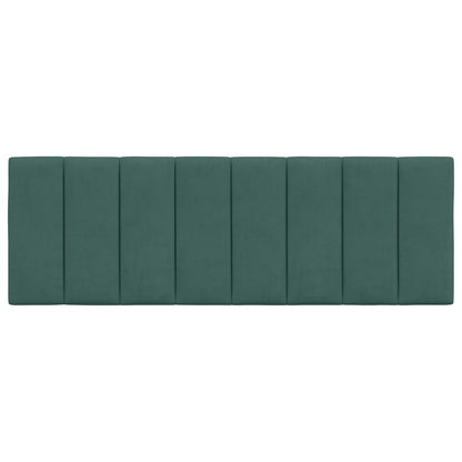 Almofadão de cabeceira Hanko 120 cm veludo verde-escuro