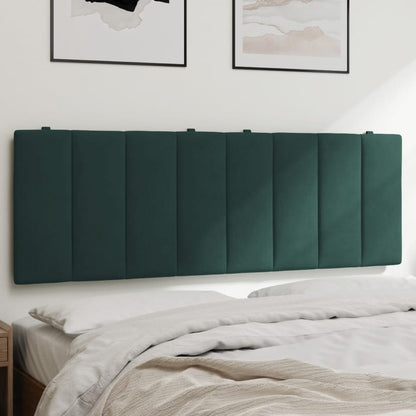 Almofadão de cabeceira Hanko 120 cm veludo verde-escuro