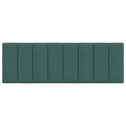 Almofadão de cabeceira Hanko 140 cm veludo verde-escuro