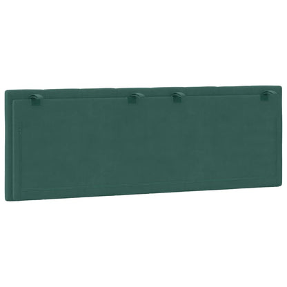 Almofadão de cabeceira Hanko 140 cm veludo verde-escuro