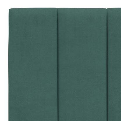 Almofadão de cabeceira Hanko 140 cm veludo verde-escuro