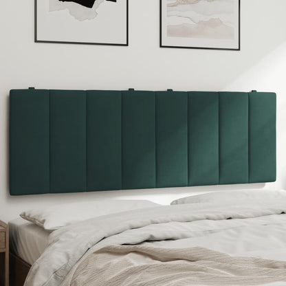 Almofadão de cabeceira Hanko 140 cm veludo verde-escuro
