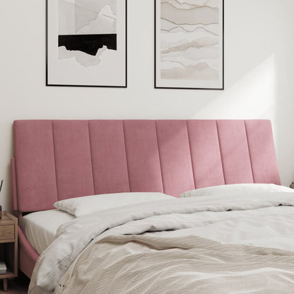 Almofadão de cabeceira Hanko 160 cm veludo rosa