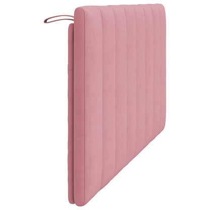 Almofadão de cabeceira Hanko 160 cm veludo rosa