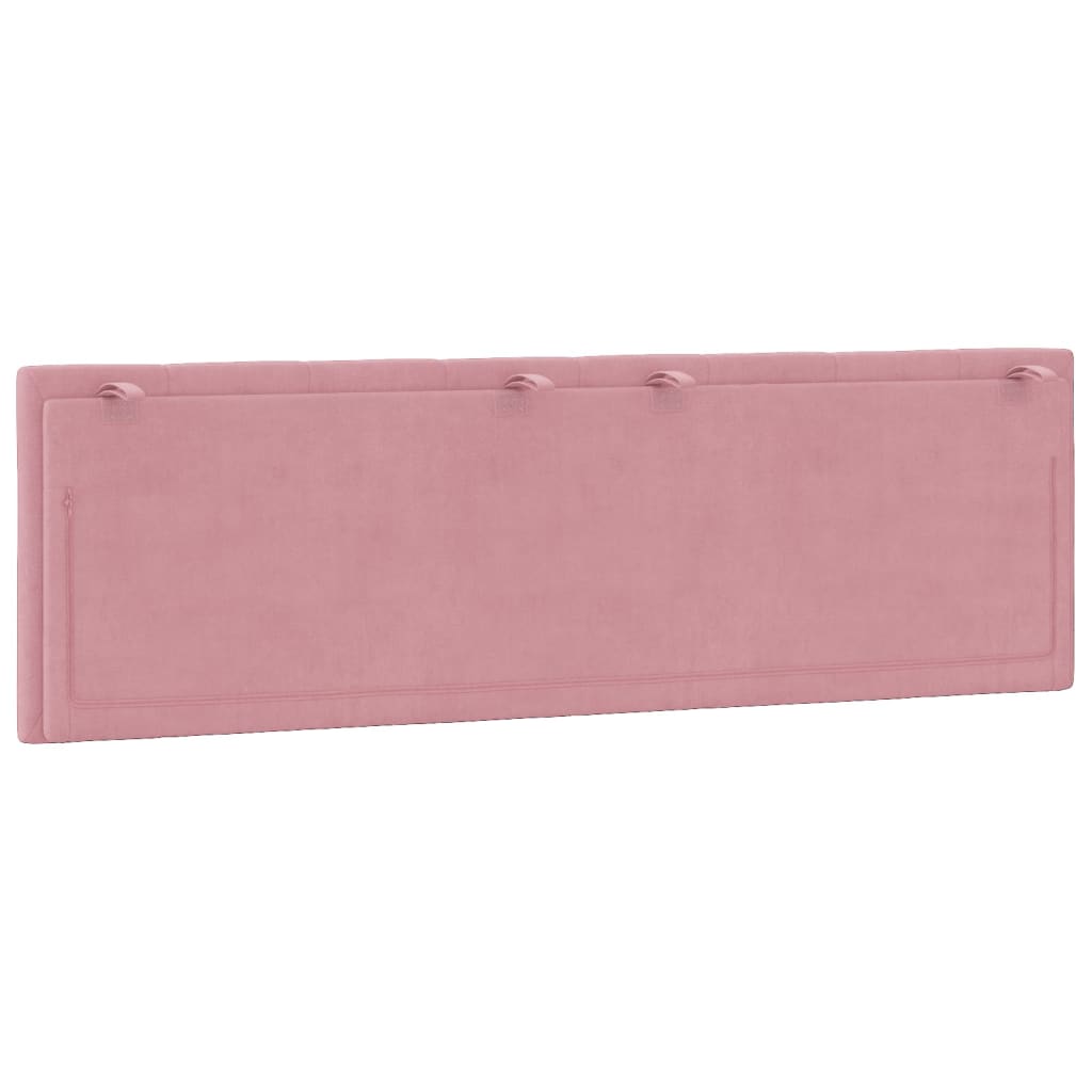 Almofadão de cabeceira Hanko 160 cm veludo rosa