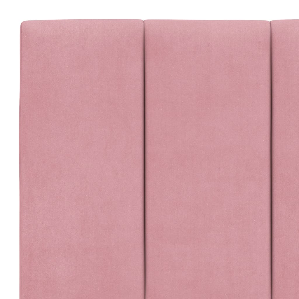 Almofadão de cabeceira Hanko 160 cm veludo rosa