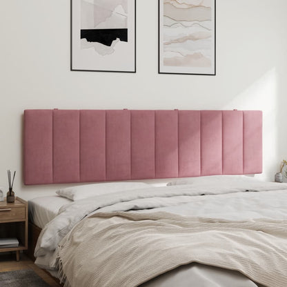 Almofadão de cabeceira Hanko 180 cm veludo rosa